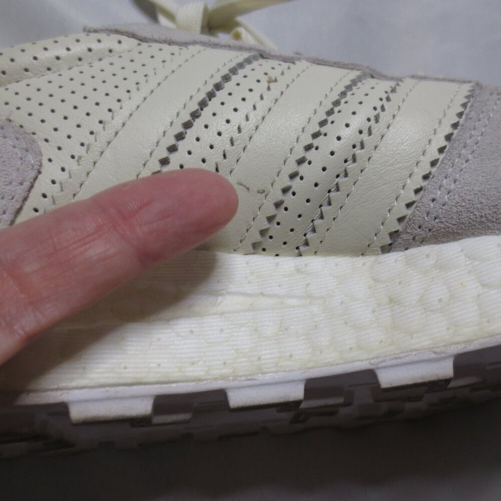 ADIDAS womens RETROPY E5 sneaker SHOE gray CREAM gold BOOST MIDSOLE retro 9.5 - Picture 8 of 13